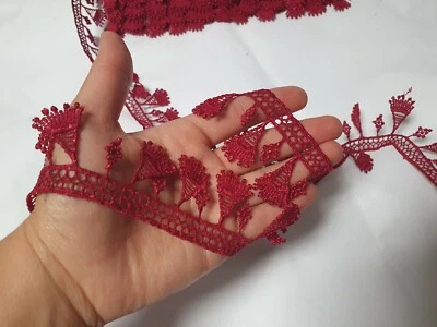 £2.39 • Buy New Indian Embroidered Lace Edge Trim Wedding Ribbon Applique Sewing Craft DIY 