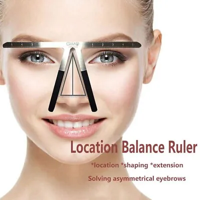 £4.79 • Buy Microblading Eyebrow Stencil Ruler Shaper Template Permanent Balance Ruler