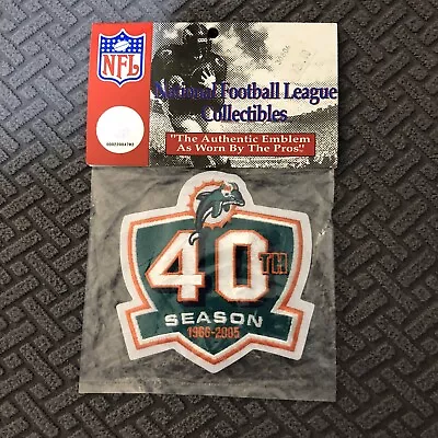 NFL Miami Dolphins 40th Anniversary Patch • $11.99