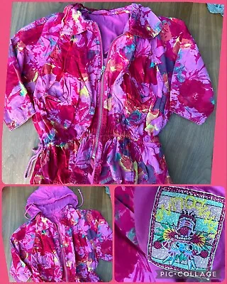 90s 00s Y2K Vintage Pampolina Fabulous Designer Pink Summer Jacket - 92cm UK 2y • £28.99