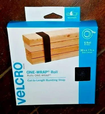 Velcro One-Wrap Roll -Cut To Length Bundling Strap- (Black - 30ft X 1-1/2in)  • $18.25