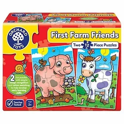 £7.99 • Buy Orchard Toys First Farm Friends - 2 X 12pc Jigsaw Puzzle