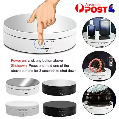 360 ° Rotating Electric Turntable Display Stand Jewelry Photography Show Holder • $22.85