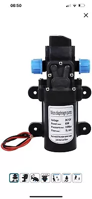 12V Water Pump High Pressure Diaphragm Self Priming 130PSI 6L/Min RV Caravan • £30