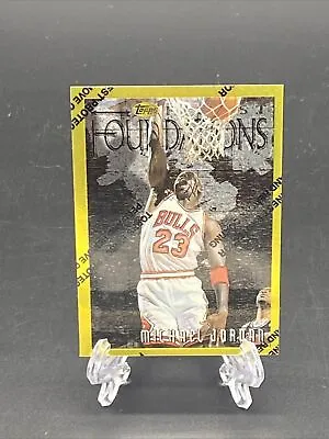 1996-97 Topps Finest Foundations Michael Jordan Gold With Coating Lot3962 • $499.99