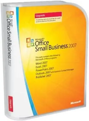 Microsoft Office Small Business 2007 - Upgrade - Old Version (W87-02379) • $129.99