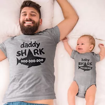 Baby Shark Doo Doo T-shirt Daddy Mommy Shark Family Matching Premium Kids Top • £9.99