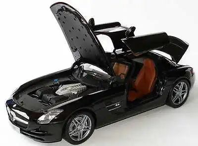 Minichamps Mercedes Sls Black Dealer 1:18 Damaged- Customer Return*sold As Is! • $150