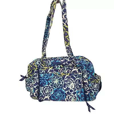 Vera Bradley Totally Blue Paisley Large Baby Diaper Bag Changing Pad Side Pocket • $27.99