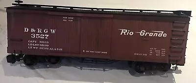 Bachmann G Scale 93318 Box Car Rio Grande D&RGW N.3527 METAL Wheels • £39