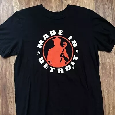 Made In Detroit Black Graphic Tee Large • $15