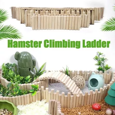 Hamster Wooden Pet Ladder Bridge Wooden Hamster Suspension Ladder Bridge • £5.23