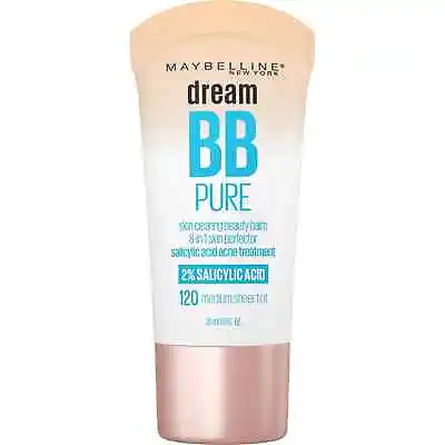 Maybelline Dream Pure 8 In 1 Skin Perfector BB Cream 120 Medium 1 Fl Oz • $6.99