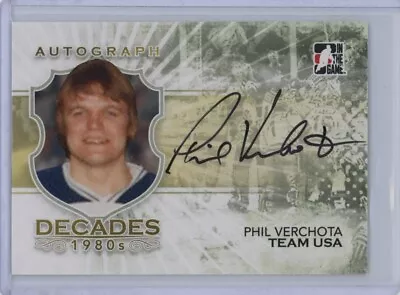 2010-11 ITG Decades 1980s Autographs #APV Phil Verchota  *19544 • $58.12