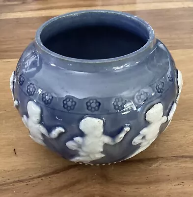 £9.99 • Buy Doulton Lambeth Dancing Children Paste Pot, 1880