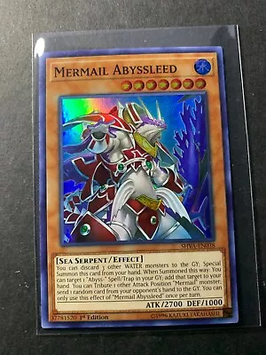 Yugioh - Mermail Abyssleed (Super Rare) (1st Edition) - SHVA-EN038 (P) • $1.25