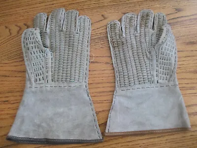 US Military Leather & Steel Barbed Wire Handler Gloves • $30