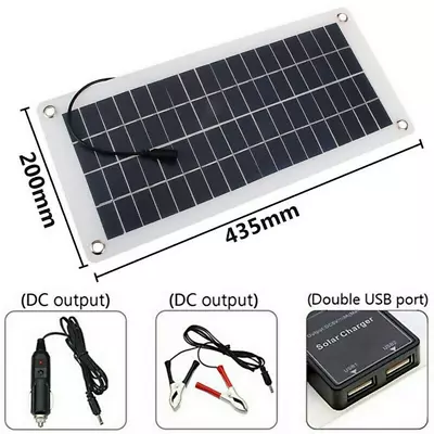 10W Solar Panel 12 Volt Trickle Battery Charger For Car Van Caravan Boat Kit UK • £20