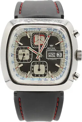 42mm Delma 5000 Chronograph Men's Automatic Wristwatch Valjoux 7750 Swiss Steel • $1450