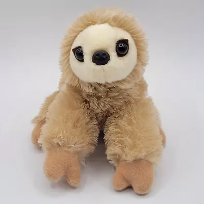 Aurora Sloth Plush Tan Stuffed Animal Toy 8  Beans 2023 Brown Eyes  • $12