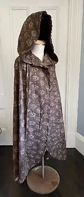 Lovely 18th/19th Century Brown Chintz Cloak Cape • $700