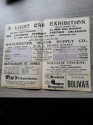 Music Hall Theatre Programme 1914manchester Palaceada Reevescott+whaley • £17