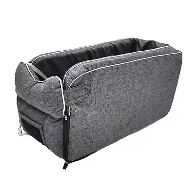 Pet Car Bag Pad With Seat Belts Safe Carry House Cats Puppy Travel Car Accessory • £24.35