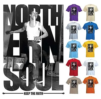 NORTHERN SOUL KEEP THE FAITH T-SHIRT - Tamla Motown Wigan Casino Mod - S To XXXL • £12.95