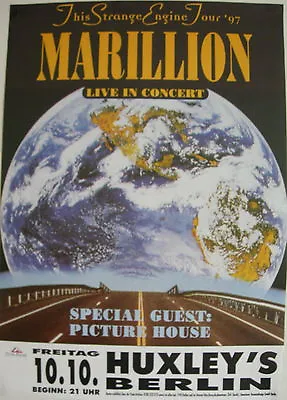 Marillion Concert Tour Poster 1997 This Strange Engine • $29.95