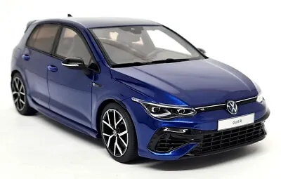 Otto 1/18 Volkswagen Golf VIII R Mk8 2021 Metallic Blue Resin Scale Model Car • $161.85