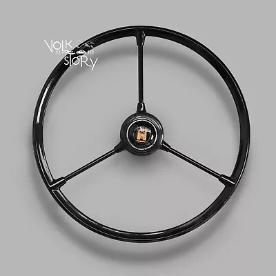 VW LATE BUS BAY WINDOW  3 Spoke Steering Wheel Gold Wolfsburg 1968 - 1972 • $460