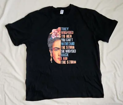 FRIDA KAHLO They Whispered ... The Storm T-SHIRT - 2XL - EUC - FREE S&H • $14.99