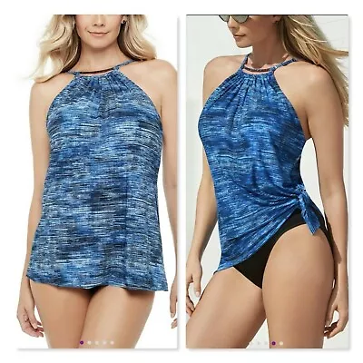 Magicsuit Parker Blue Jean Underwire 1-Piece Swimsuit Swimdress $172 NWT Size 12 • $59.95