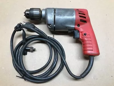 Vintage Milwaukee 3/8  Variable Speed Reversing Corded Drill Driver  0222-1 • $45