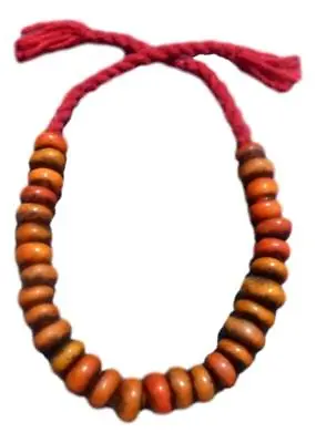 Amber Magnificent Moroccan Berber Imitation Amber Beaded Necklace Handmade Beads • $42.89