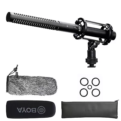 BOYA BY-BM6060 XLR Shotgun Microphone With Shockmount For Camera DSLR Video/Film • $77