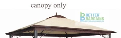 $169 • Buy Authentic Mimosa Gazebo Cover Dubai Replacement CANOPY ONLY -New Outdoor Living