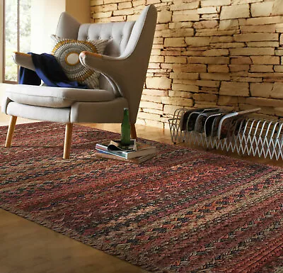 $87 • Buy Capel Rugs Harborview Cross Sewn Wool Blend Cinnabar Country Braided Rug 