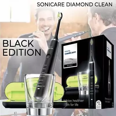 Philips Sonicare Diamond Clean Electric Toothbrush HX9352 Black Recharging AU • $146.09
