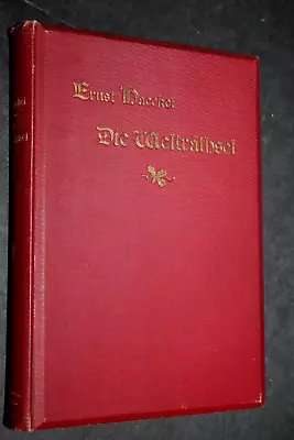 Antique  1901 Edition  DIE WELTRATHSEL    Ernst Haeckel    Monistic Philosophy • $49