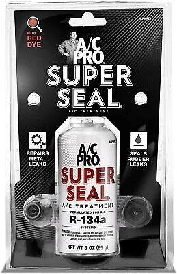 A/C Pro Super Seal ACPMRL3 R-134A Sealer With Red Dye • $40.95
