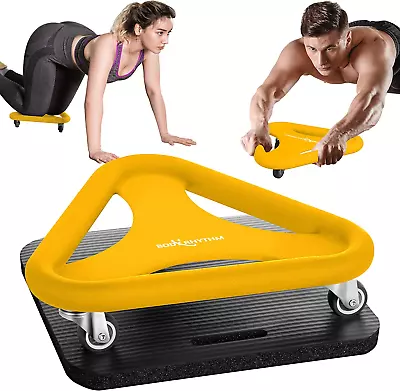 Abdominal & Core Coaster Strength Workout Trainer Ab Wheel Roller Exercise Mach • $69.41