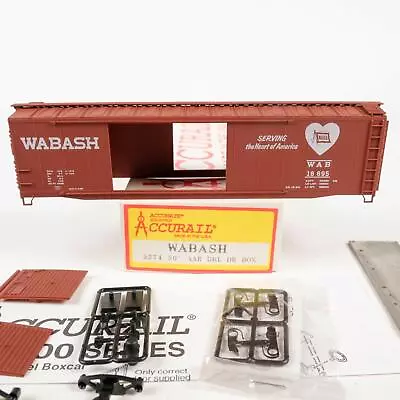 Accurail HO Scale Wabash WAB #18695 50' AAR Double Door Box Car Kit 5274 • $22.99