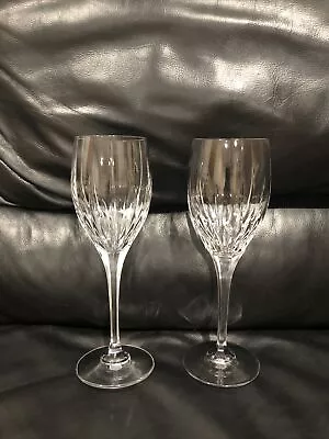 Mikasa Arctic Lights Water Goblets Set Of Two Glasses XY701-001 EUC • $48