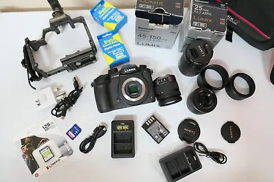 Panasonic Lumix DC-GH5 Digital 4K Camera + 3 LENS CAGE BAG + EXTRAS • £1239