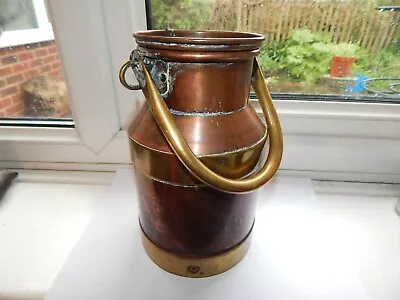 VINTAGE FRENCH COPPER & BRASS MILK CHURN By JEAN PAUL CHEVELOT H 21.5 Cm • $31.12