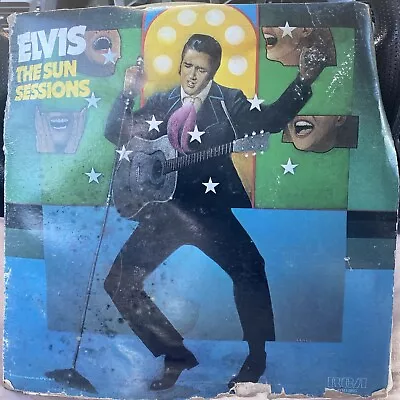 Elvis: The Sun Sessions (1976) [Black Label] Elvis Presley (RCA APM1-1675)  • $20