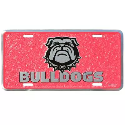 Georgia Bulldogs Car Truck Tag License Plate Mosaic Sign University Bulldog Head • $10.97