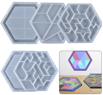£4.99 • Buy Silicone Tangram Puzzle Game Resin Casting Mold Epoxy Mould Kids Educational Toy
