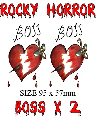 £6.99 • Buy Adult Size Rocky Horror Frank N Furter BOSS Tattoo Great For Fancy Dress.